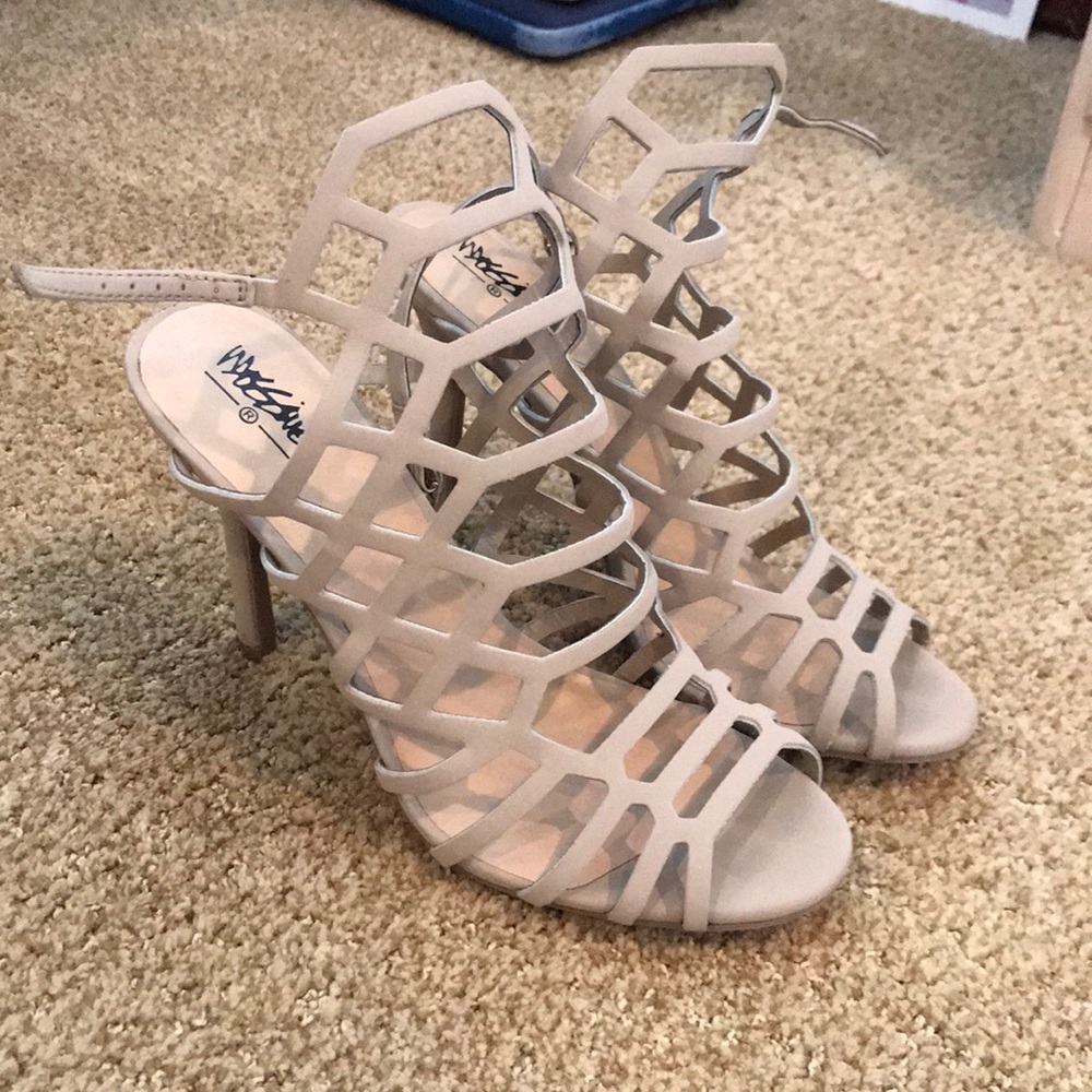 Caged high heels